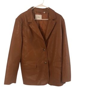 Aritzia Wilfred Memories Blazer in Rich Chestnut - Size M
